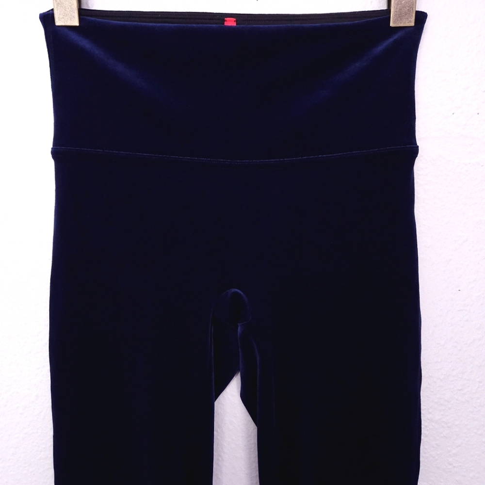 SPANX Velvet Luxe Leggings Lapis Night Blue MEDIUM - Picture 3 of 9